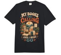 Mis Libros están Llamando y Debo IR al Lector Amante de los Libros Comfort Colors Adult Heavyweight T-Shirt