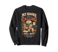 Mis Libros están Llamando y Debo IR al Lector Amante de los Libros Sudadera