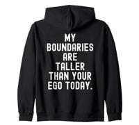 mis límites Son más Altos Que tu Ego Hoy Bold Self Sudadera con Capucha