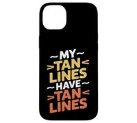 Mis líneas de bronceado tienen líneas bronceadas quemaduras solares Carcasa para iPhone 14 Plus