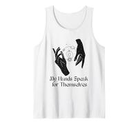 Mis Manos Hablan por sí mismas Diseño de expresión ASL sordo Camiseta sin Mangas