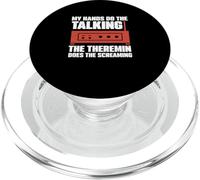 Mis Manos Hacen el Hablar El Theremin Hace el Grito Fresco PopSockets PopGrip para MagSafe