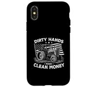 Mis Manos Pueden Estar sucias Mi Dinero está Limpio Granjero Hombres Tractor Carcasa para iPhone X/XS