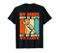 Mis Manos Pueden Estar sucias Pero mi Dinero está Limpio Vintage mecánico Camiseta