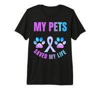 Mis Mascotas me salvaron la Vida Prevención del Suicidio Apoyo Emocional Camiseta Premium