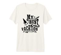 Mis Mejores Vacaciones Aventura Viajes Playa Camiseta Premium