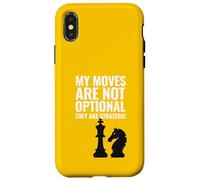 Mis Movimientos Son estratégicos y Divertidos Jugadores de ajedrez Carcasa para iPhone X/XS