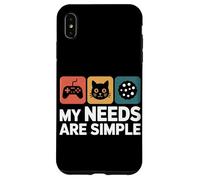 Mis Necesidades Son Sencillas Gato Aficionado A Los Juegos Carcasa para iPhone XS MAX