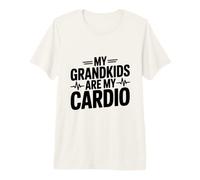 Mis Nietos Son mi Cardio Divertido para los Abuelos Camiseta Premium