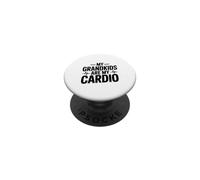 Mis Nietos Son mi Cardio Divertido para los Abuelos PopSockets PopGrip Adhesivo