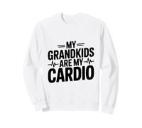 Mis Nietos Son mi Cardio Divertido para los Abuelos Sudadera