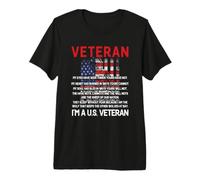 Mis Ojos han Visto Cosas Que los tuyos no han Visto el Día de los Veteranos de EE. UU Camiseta Premium