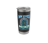 Mis ojos tienen una mente de su propio nistagmo Vaso térmico de acero inoxidable de doble pared