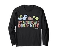 Mis pacientes son enfermera neonatal Dino-Mite Nicu Manga Larga