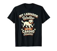 Mis Paseos de Labrador Son mis sesiones de Cardio, Divertido Labrador Camiseta