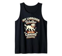 Mis Paseos de Labrador Son mis sesiones de Cardio, Divertido Labrador Camiseta sin Mangas