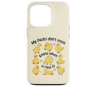 Mis patos ni siquiera saben lo que es una fila, lindo patito caótico Carcasa para iPhone 13 Pro