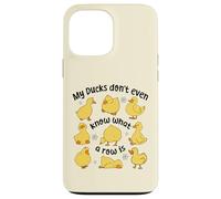 Mis patos ni siquiera saben lo que es una fila, lindo patito caótico Carcasa para iPhone 13 Pro Max
