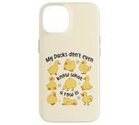 Mis patos ni siquiera saben lo que es una fila, lindo patito caótico Carcasa para iPhone 14