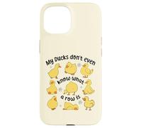 Mis patos ni siquiera saben lo que es una fila, lindo patito caótico Carcasa para iPhone 15