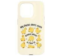 Mis patos ni siquiera saben lo que es una fila, lindo patito caótico Carcasa para iPhone 15 Pro