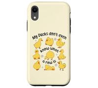 Mis patos ni siquiera saben lo que es una fila, lindo patito caótico Carcasa para iPhone XR