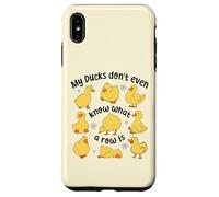 Mis patos ni siquiera saben lo que es una fila, lindo patito caótico Carcasa para iPhone XS Max