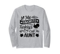 Mis Pavos Favoritos me Llaman tía Manga Larga