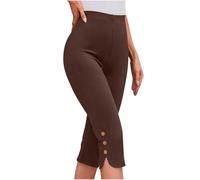 Mis Pedidos 2025 Leggins Mujer 3/4 Mallas Deporte Mujer Casual Cintura Elástica Fitness Leggings Piratas Suave y Cómodo Leggins Capri de Color Liso Corte Ajustado Pantalon Piratas Yoga Jogging Pants