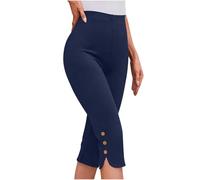 Mis Pedidos 2025 Leggins Mujer 3/4 Mallas Deporte Mujer Casual Cintura Elástica Fitness Leggings Piratas Suave y Cómodo Leggins Capri de Color Liso Corte Ajustado Pantalon Piratas Yoga Jogging Pants