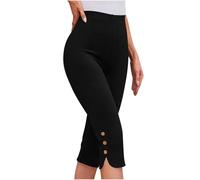 Mis Pedidos 2025 Leggins Mujer 3/4 Mallas Deporte Mujer Casual Cintura Elástica Fitness Leggings Piratas Suave y Cómodo Leggins Capri de Color Liso Corte Ajustado Pantalon Piratas Yoga Jogging Pants