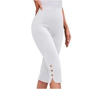 Mis Pedidos 2025 Leggins Mujer 3/4 Mallas Deporte Mujer Casual Cintura Elástica Fitness Leggings Piratas Suave y Cómodo Leggins Capri de Color Liso Corte Ajustado Pantalon Piratas Yoga Jogging Pants