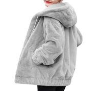 Mis Pedidos, Abrigo Mujer con Capucha Comodo Elegantes Talla Grande Anorak Baratas Bata Mujer Invierno Elegante Retro Trajes De Chaqueta Mujer Navideño Pullover Chaqueta Rebajas Gris 3XL