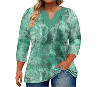 Mis Pedidos Camiseta Manga Larga Mujer,Talla Grande Camisetas Básico de Rayas Cuello V Primavera Otoño Casual Estampado Sueltos Túnica Cómodo Camisa Informal Trabajo de Oficina Diario Tops tee