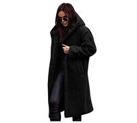 Mis Pedidos, Chaqueta Mujer Invierno con Capucha Cómodos Vintage Cálido Jumper Halloween Vestido Navidad Mujer Elegante Deporte Sudadera Cremallera Navidad Traje Abrigo Otoño Negro S