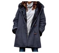 Mis Pedidos, Jersey Mujer Invierno Cremallera Deportivo Casual Peluche Chaqueta Navideño Ofertas Flash Cómodos Entretiempo Sudadera con Capucha Navidad Sudadera Cárdigan Otoño 01 Marina XXL