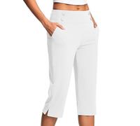 Mis Pedidos Pantalon Chandal Mujer,Pantalones Pirata para Mujer Holgados Color Sólido Pantalón de Pierna Rectos Ligeros Cómodos Pantalon Capris con Bolsillos Cintura Alta Danza Pilates Yoga Pants