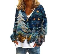 Mis Pedidos Realizados, Jersey Mujer Invierno Navideño Elegantes Camisetas Navideñas Tallas Grandes Reno Nieve Jersey Camiseta Festival Outfit Ropa Bonita De Invierno para Mujer XXL