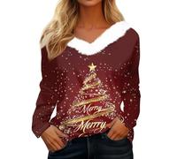 Mis Pedidos Realizados, Jersey Navideño Mujer Invierno Familia Sueter Mujer Manga Larga Reno Punto Lana Sweater Camiseta Festival Outfit Ropa Bonita De Invierno para Mujer S