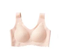 Mis Pedidos Sujetador Sin Aros,Talla Grande Sujetador Deportivo Mujer de Entrenamiento de Alto Impacto Suave Cómodo Bralette Sin Costuras Elástico Sostenes de Mujer Ligero Sujetadores de Domir