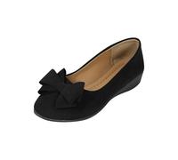 Mis Pedidos Zapatos Mujer Comodos Vestir,Zapatos Mujer de Cuña Elegantes Bailarinas de Punta Redonda con Arco Moda Fiesta Zapatillas Vestir de Ante Versátil Mocasines Ortopédicos Calzado