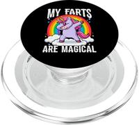 Mis Pedos Son mágicos y Divertidos Unicornios tirándose Pedos PopSockets PopGrip para MagSafe