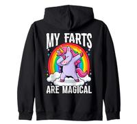 Mis Pedos Son mágicos y Divertidos Unicornios tirándose Pedos Sudadera con Capucha