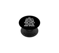 mis Pensamientos Son como una Puerta giratoria Que está pegada en lo Alto PopSockets PopGrip Adhesivo