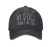 Mis Perros piensan Que Soy Genial Camiseta Divertida para Amantes de los Perros Camisetas locas de algodón para Hombres Cuello Redondo Camisetas Ropa de Manga Corta Idea de Regalo