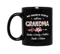 Mis Personas Favoritas Me Llaman Abuela Tazas De Regalo Novedad Tazón De Café Graciosa Tazas Té Regalos Novedosos Para Navidad Colegas Familiares 330ml