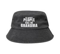 Mis Personas Favoritas Me Llaman Abuela. Unisex Algodón Sombreros De Sol Funky Sombrero De Cubo Moda Bucket Hat para Cámping Viaje Pesca