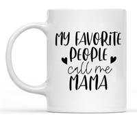 Mis Personas Favoritas Me Llaman Mamá Tazas Cerámica Taza De Café Porcelana Taza 330Ml Para Capuchino Oficina Leche