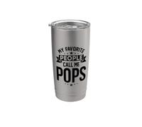 Mis personas favoritas me llaman papá abuelo papá abuelo Vaso térmico de acero inoxidable de doble pared