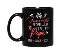 Mis Personas Favoritas Me Llaman Papá Tazón Cerámica Tazas Té Graciosa Tazón De Café Regalos Divertidos Para Novios Familiares Trabajo 330ml